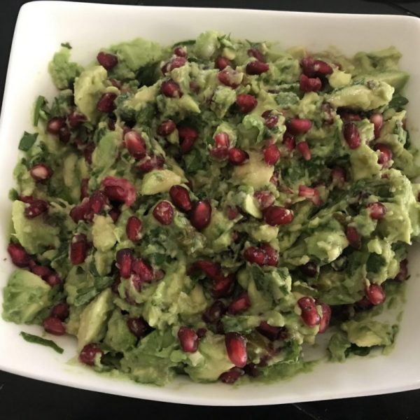 Guacamole with Pomegranate